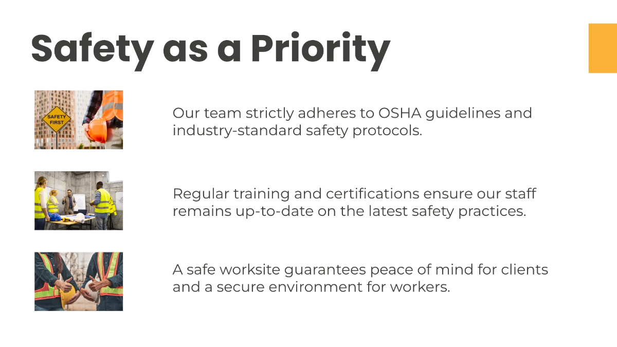 Free Contractor Presentation Template to Edit Online