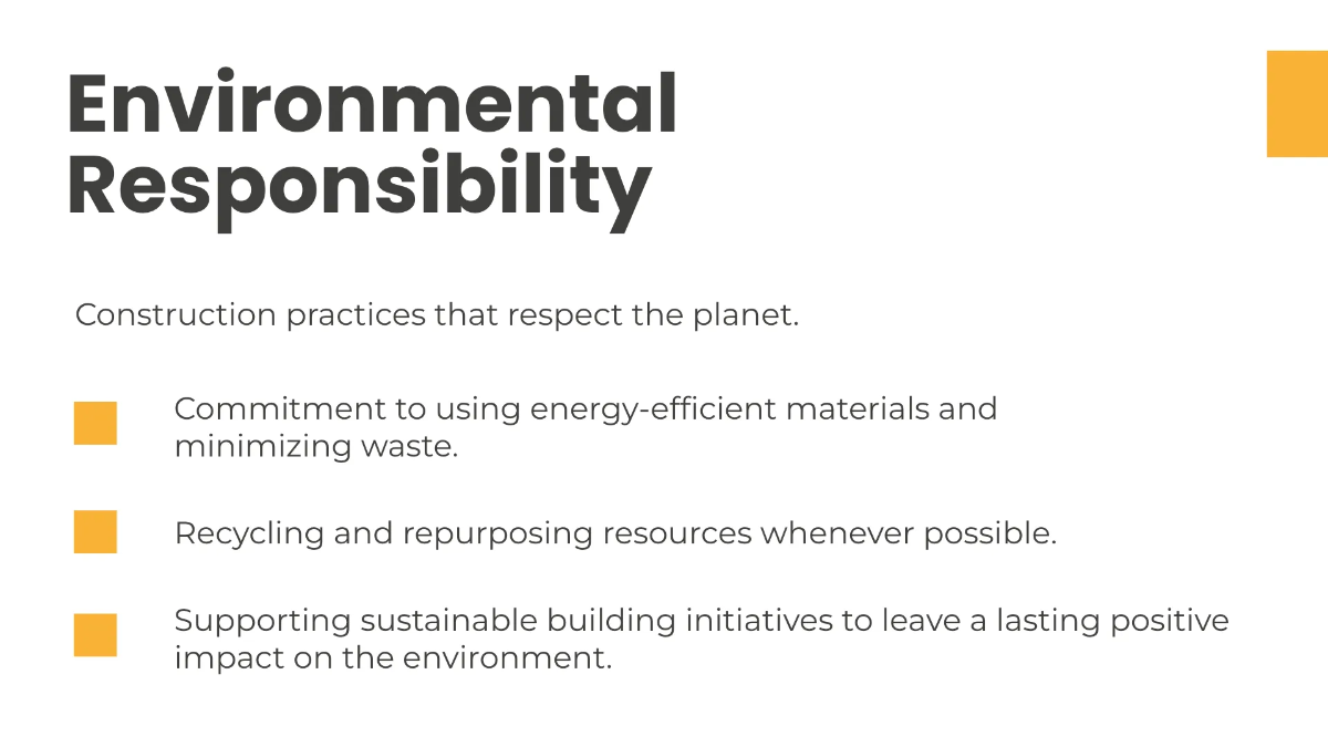 Free Contractor Presentation Template to Edit Online