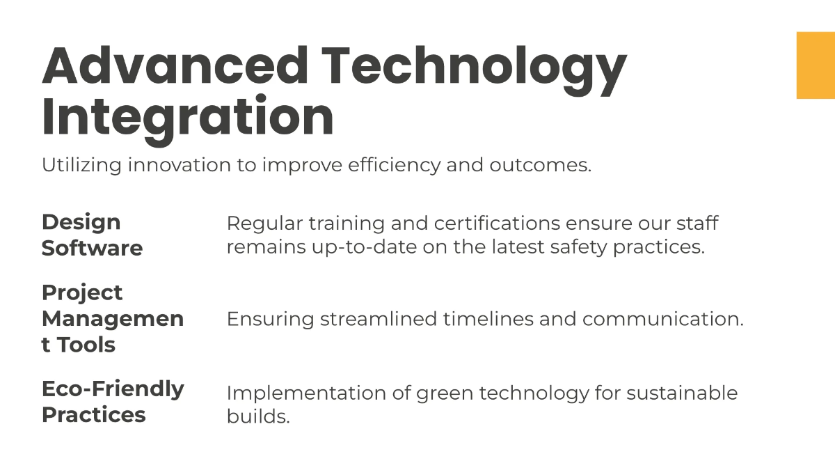 Free Contractor Presentation Template to Edit Online