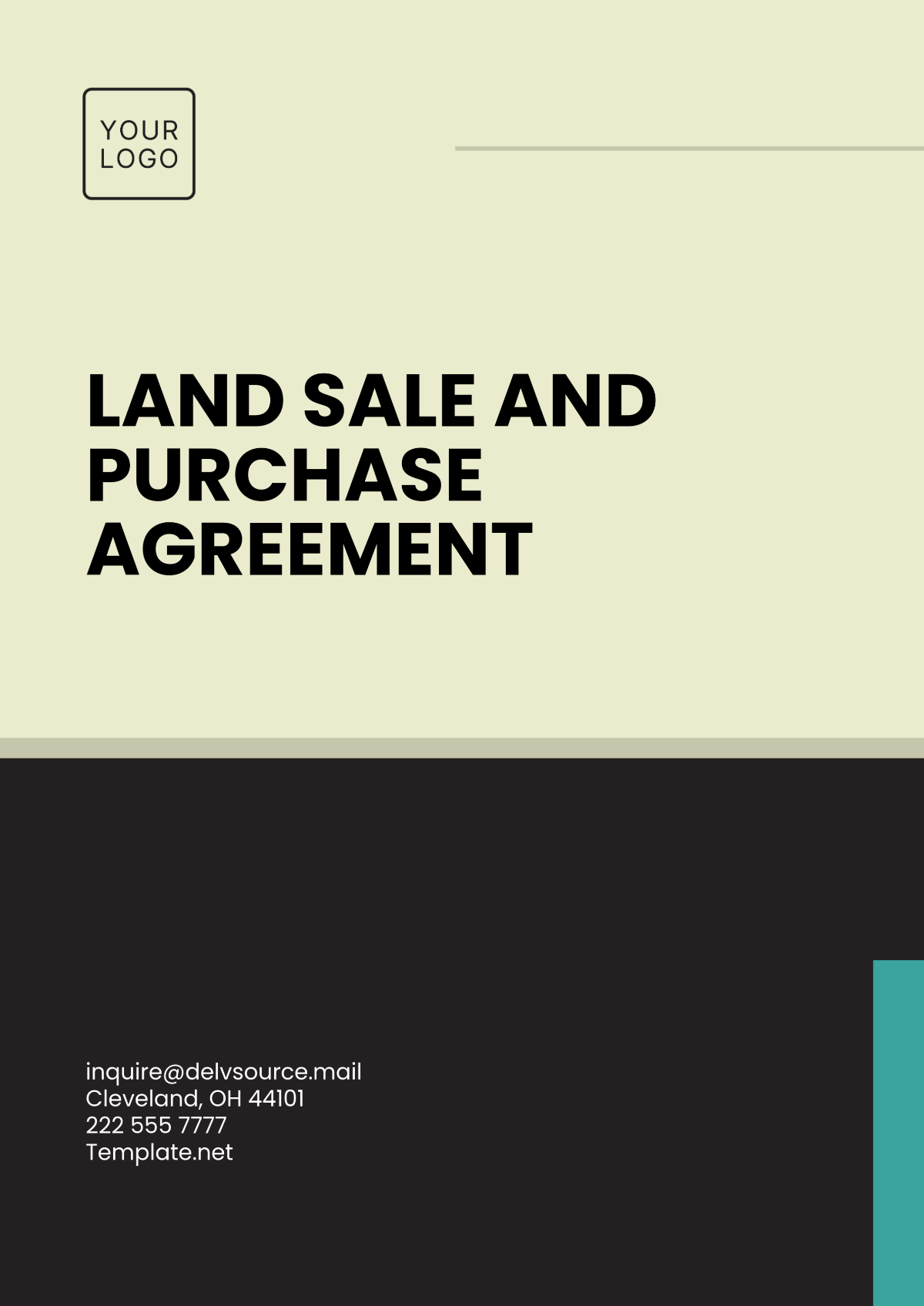 Free Land Sale and Purchase Agreement Template