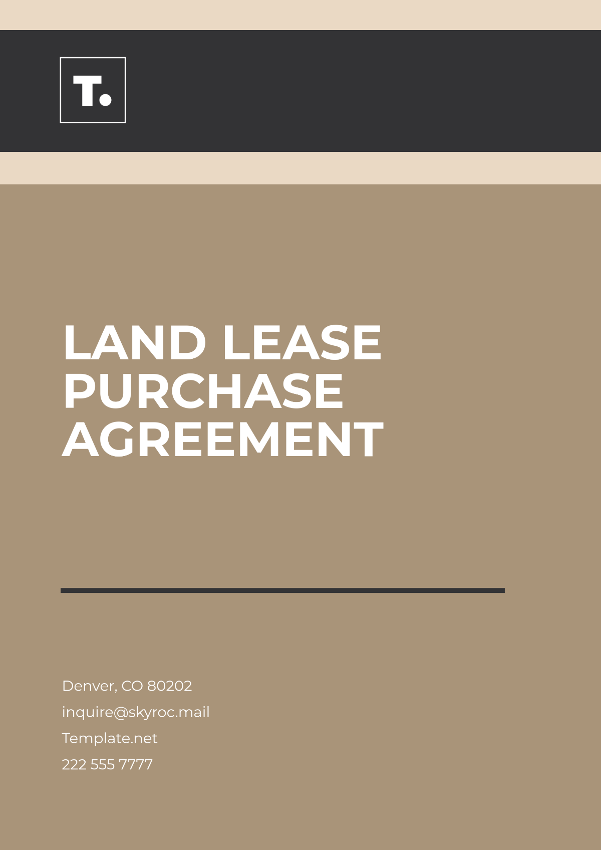 Free Land Lease Purchase Agreement Template