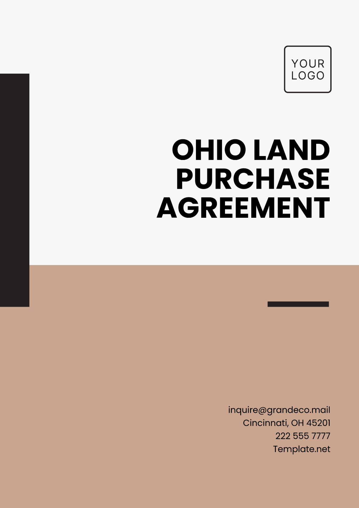 Free Ohio Land Purchase Agreement Template