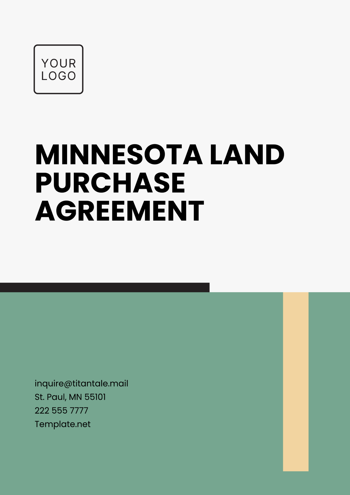 Free Minnesota Land Purchase Agreement Template