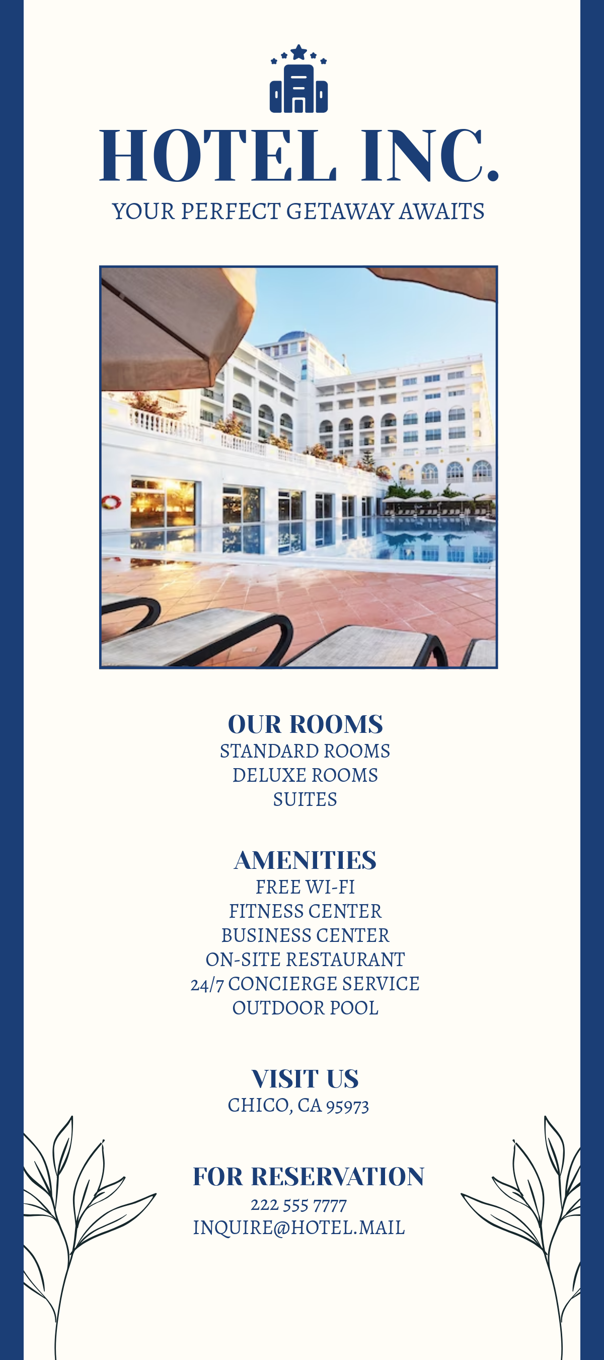 Free Hotel Rack Card Template