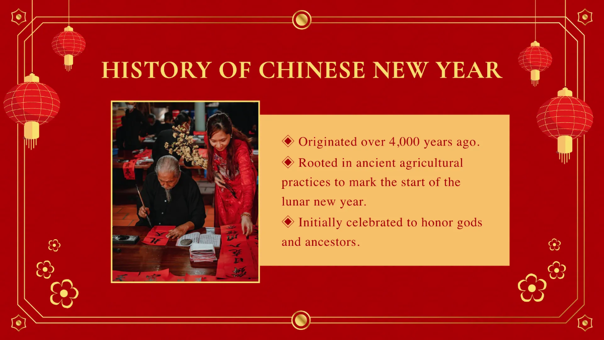 Free Chinese New Year Presentation Template to Edit Online