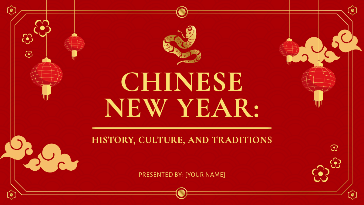 Free Chinese New Year Presentation Template