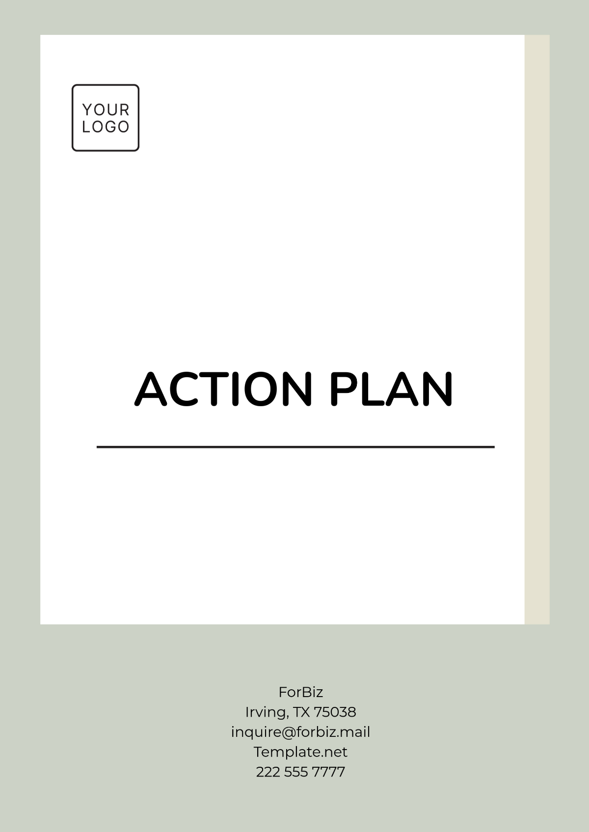 Action Plan Template - Edit Online & Download