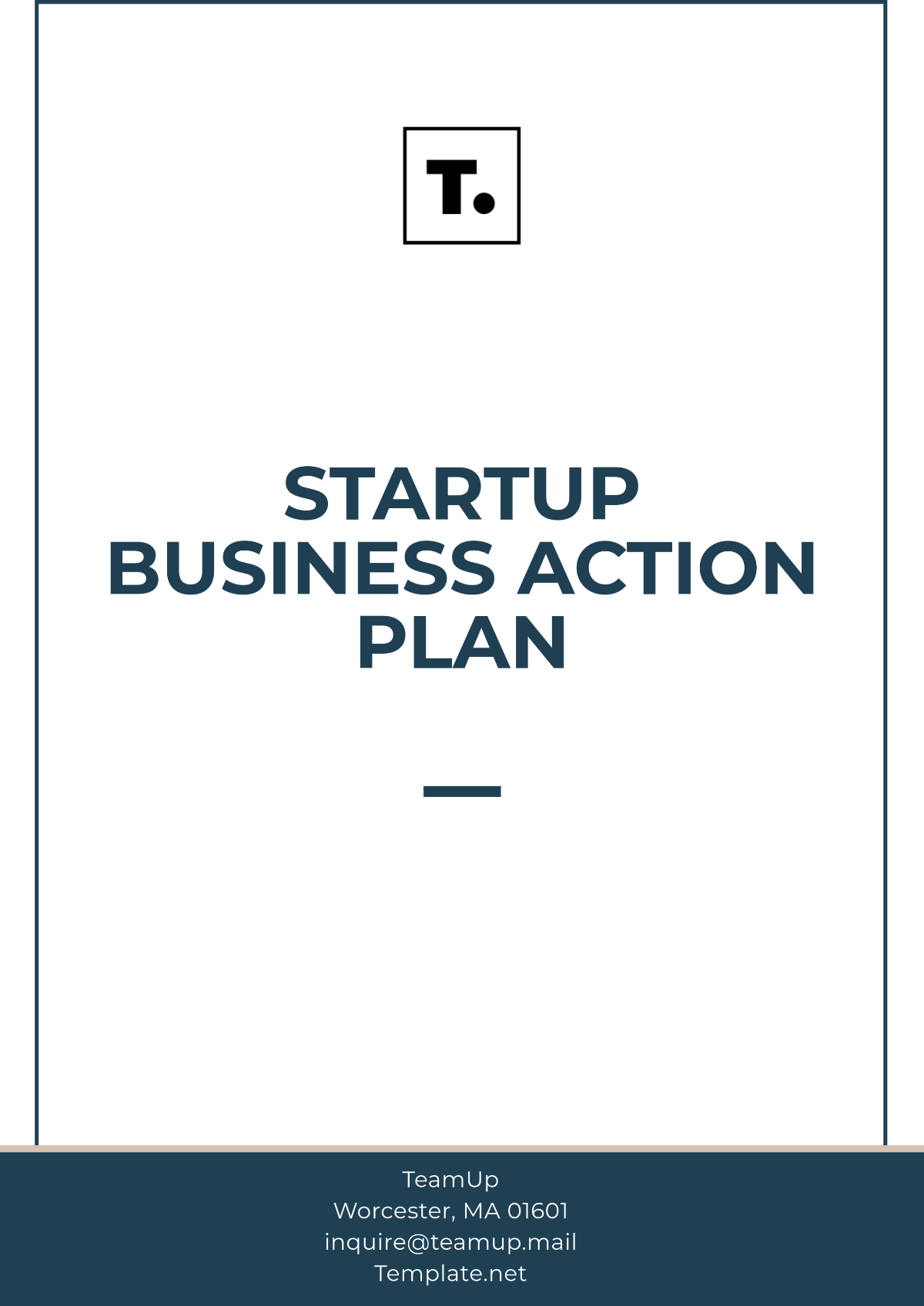 Startup Business Action Plan Template - Edit Online & Download