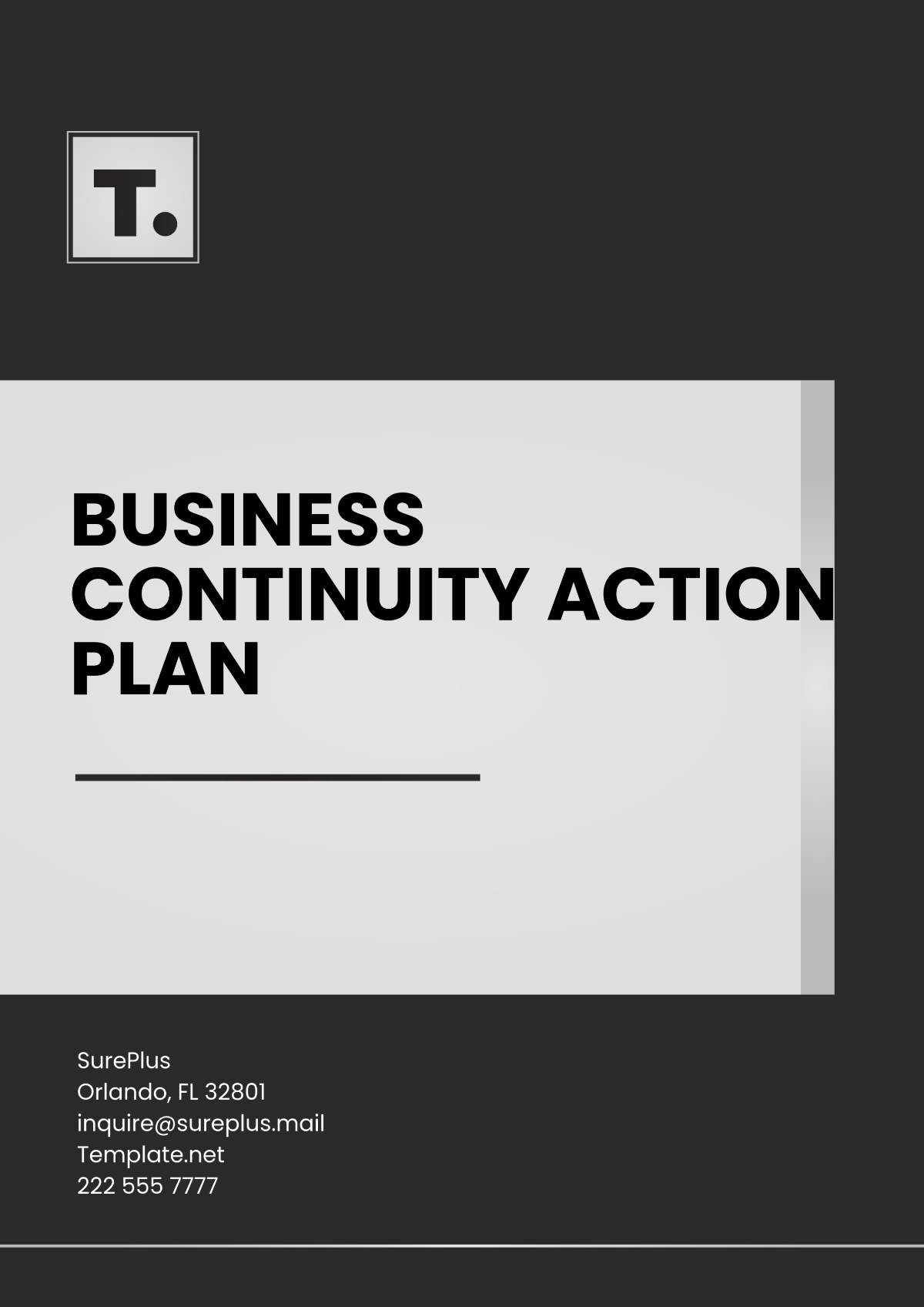 Business Continuity Action Plan Template - Edit Online & Download