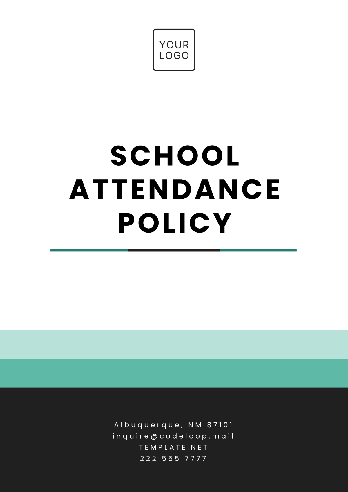 Free School Attendance Policy Template to Edit Online