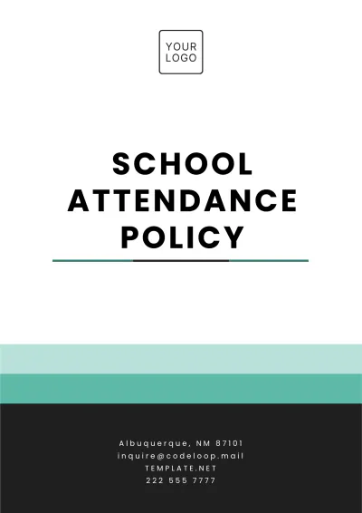 Free School Attendance Policy Template to Edit Online