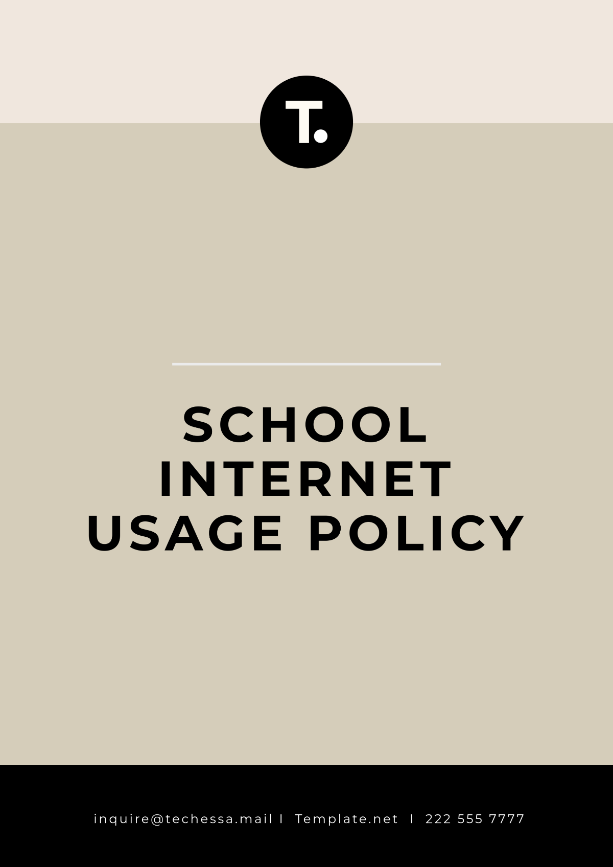 School Internet Usage Policy Template - Edit Online & Download