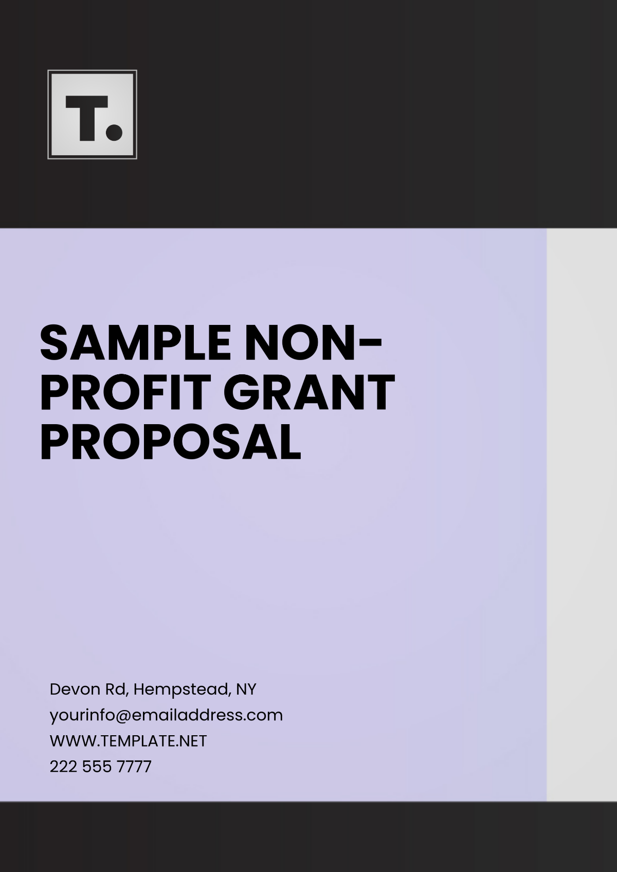 Free Sample Non-Profit Grant Proposal Template