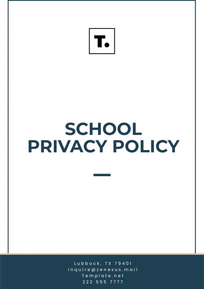 Free School Privacy Policy Template to Edit Online