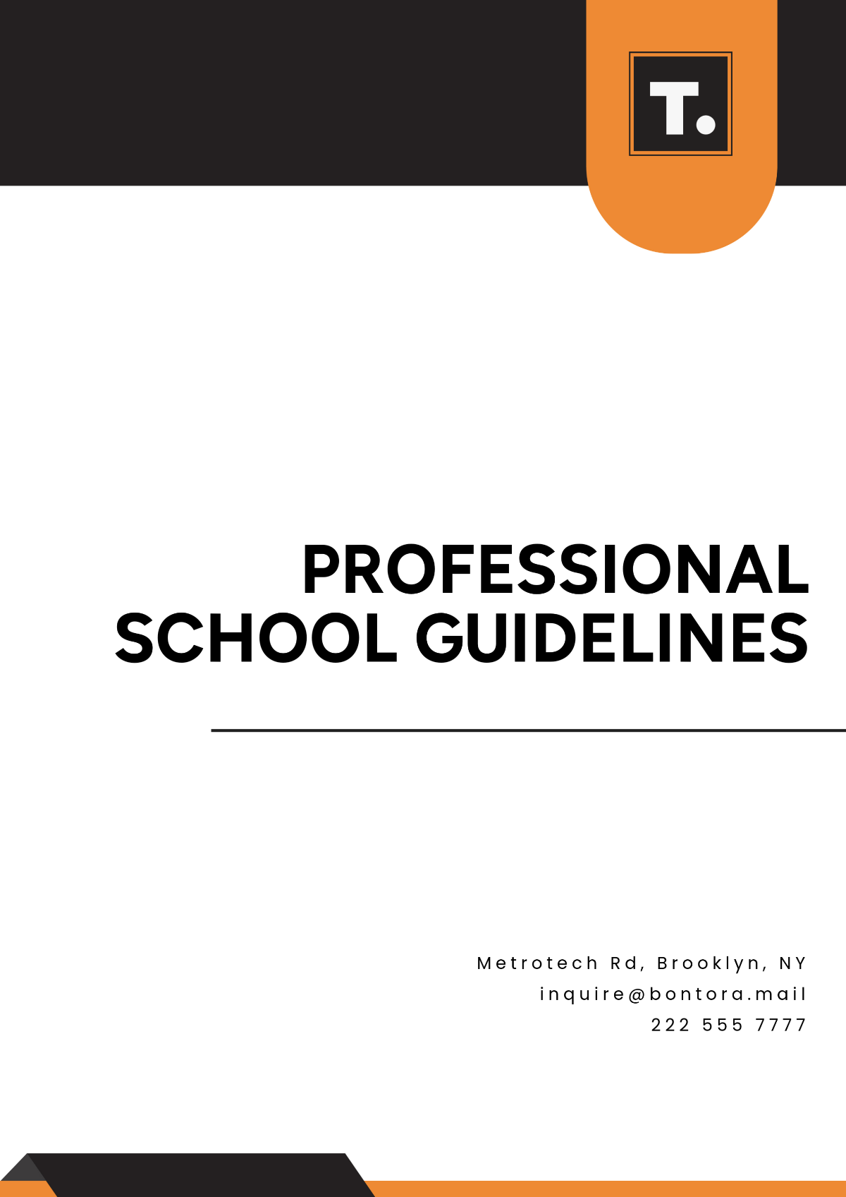 Free Professional School Guidelines Template to Edit Online