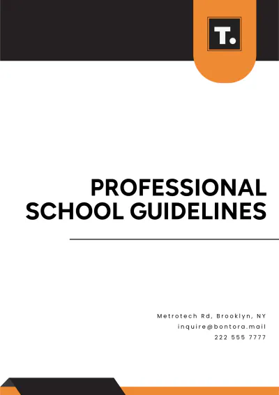 Free Professional School Guidelines Template to Edit Online