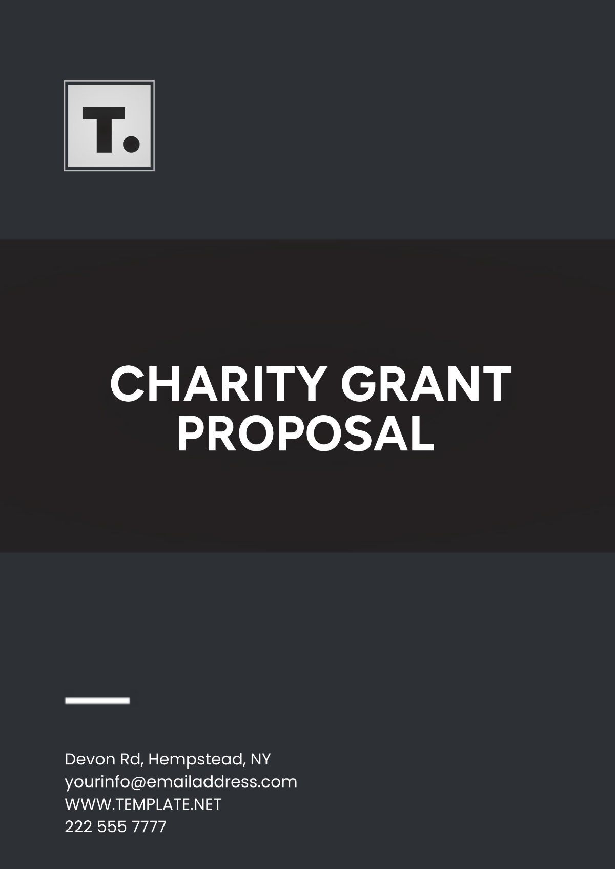 Free Charity Grant Proposal Template