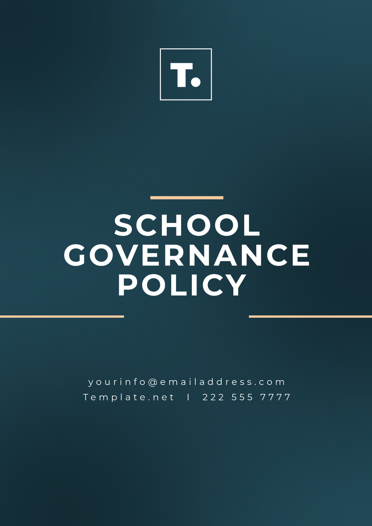 Free School Governance Policy Template to Edit Online