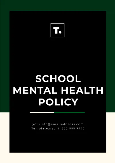 Free School Mental Health Policy Template to Edit Online