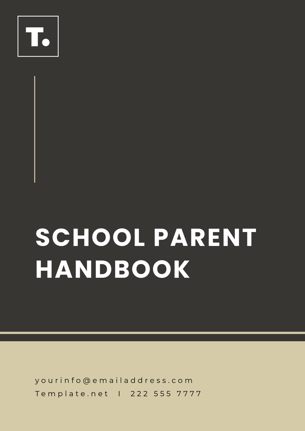 School Parent Handbook Template - Edit Online & Download