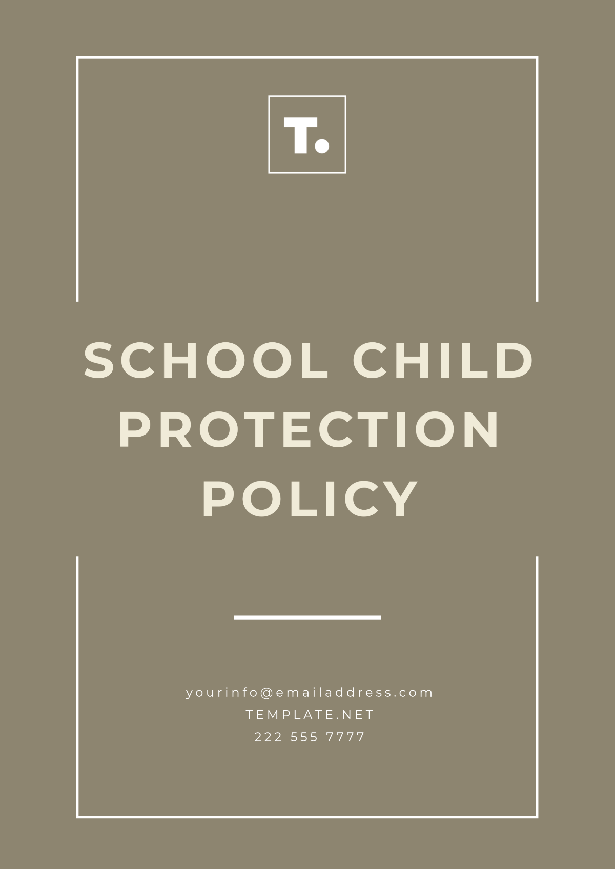 Free School Child Protection Policy Template to Edit Online