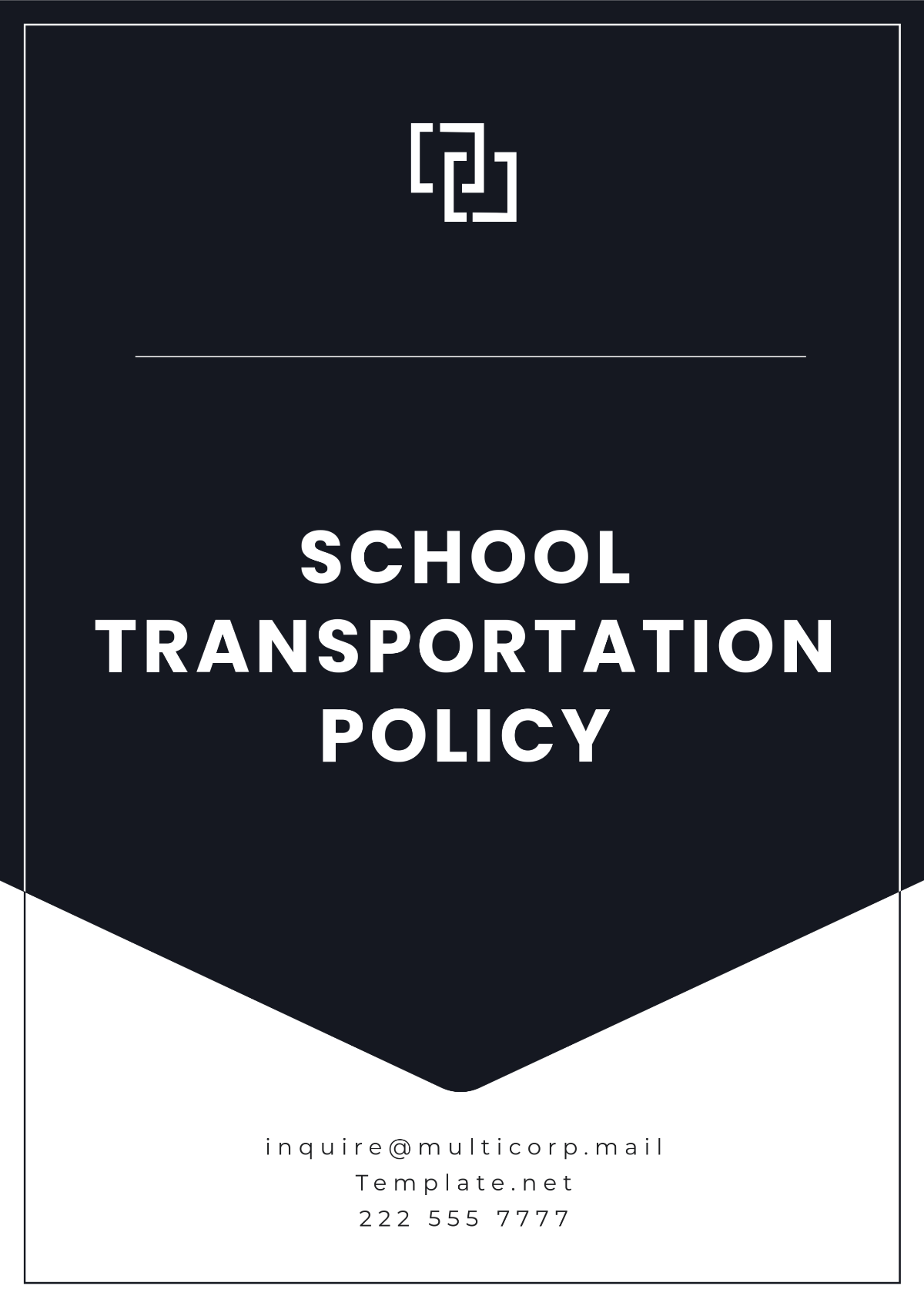 Free School Transportation Policy Template to Edit Online