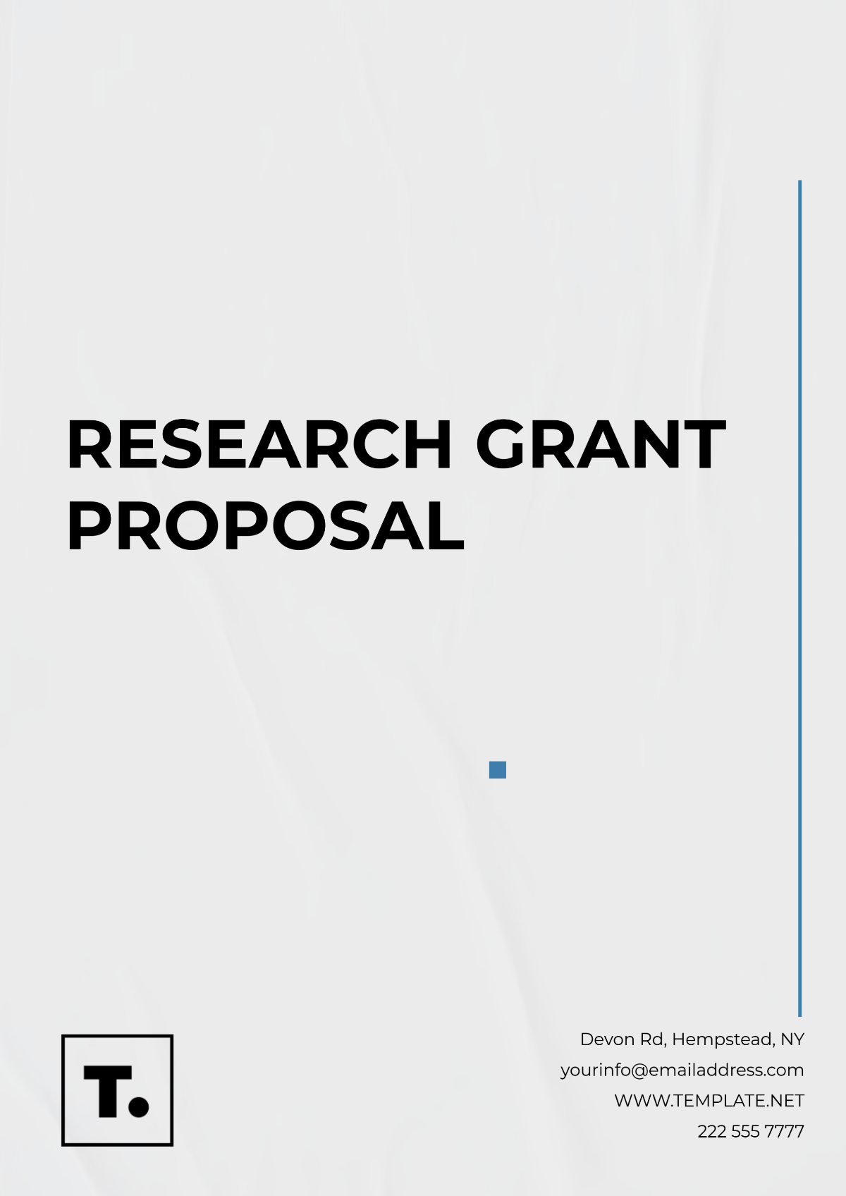 Free Research Grant Proposal Template