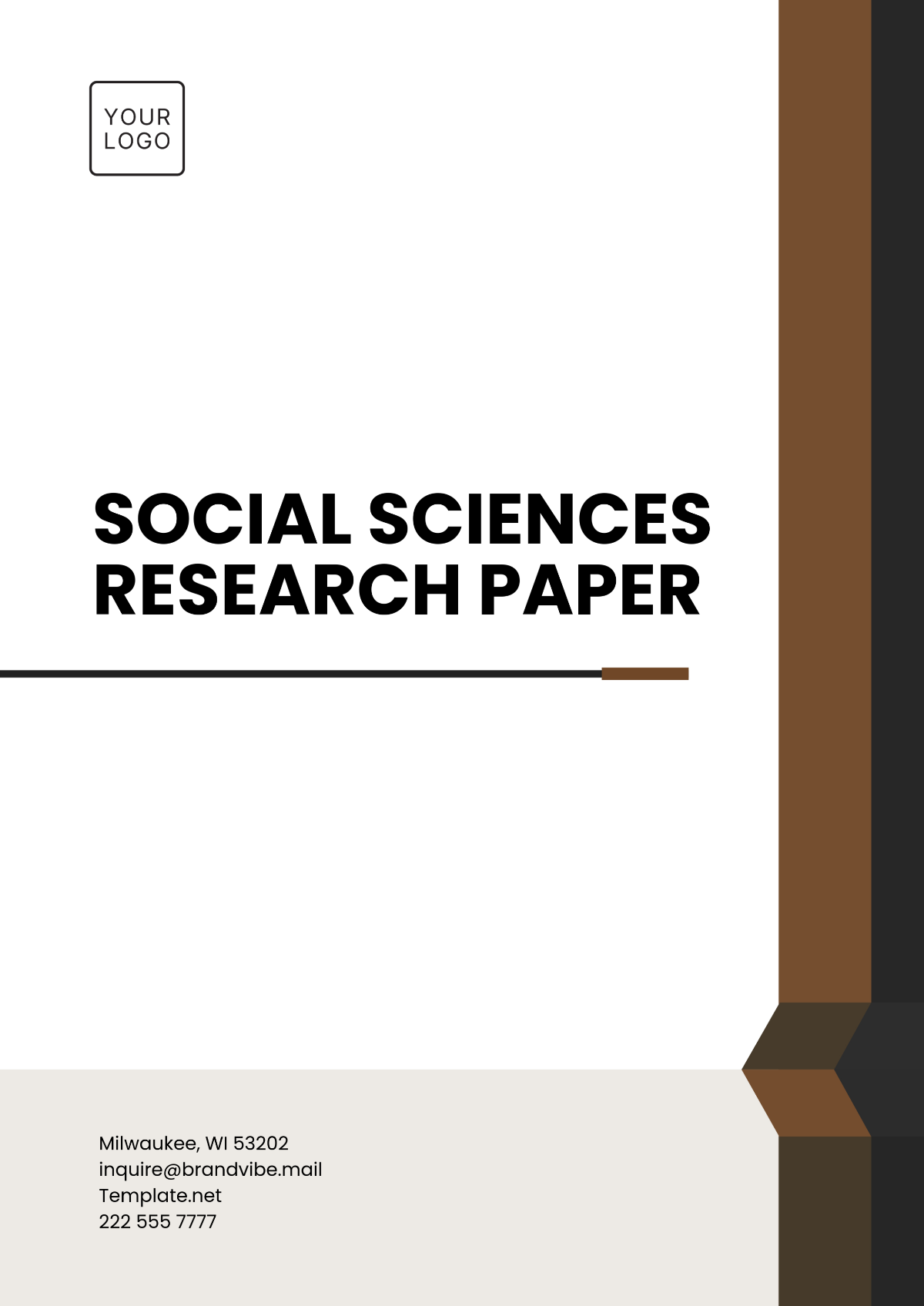 Free Social Sciences Research Paper Template