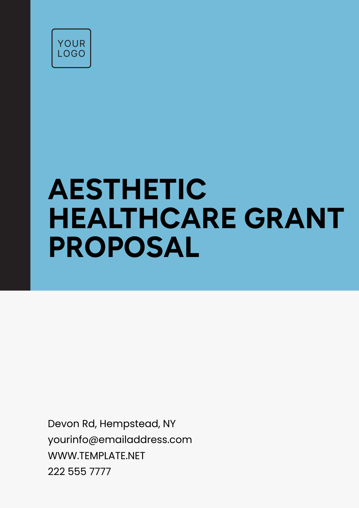 Free Aesthetic Healthcare Grant Proposal Template