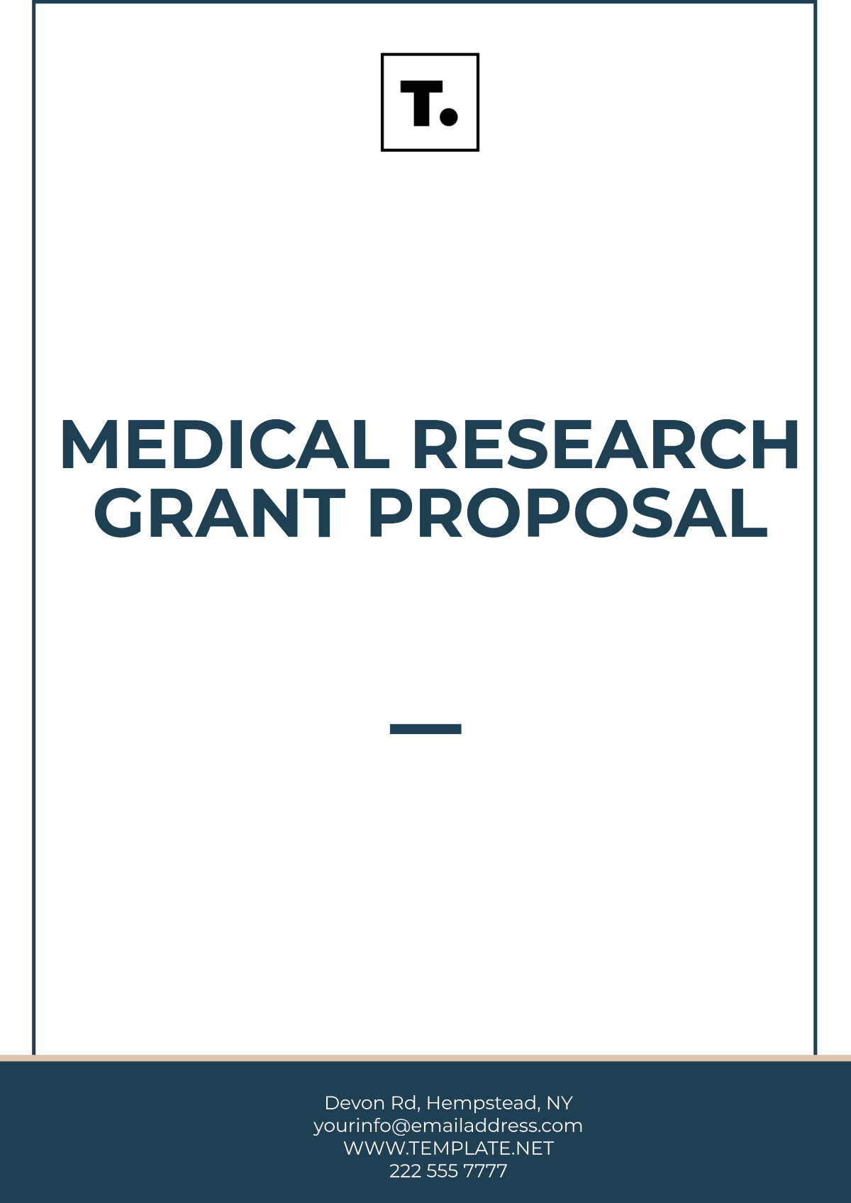 Free Medical Research Grant Proposal Template