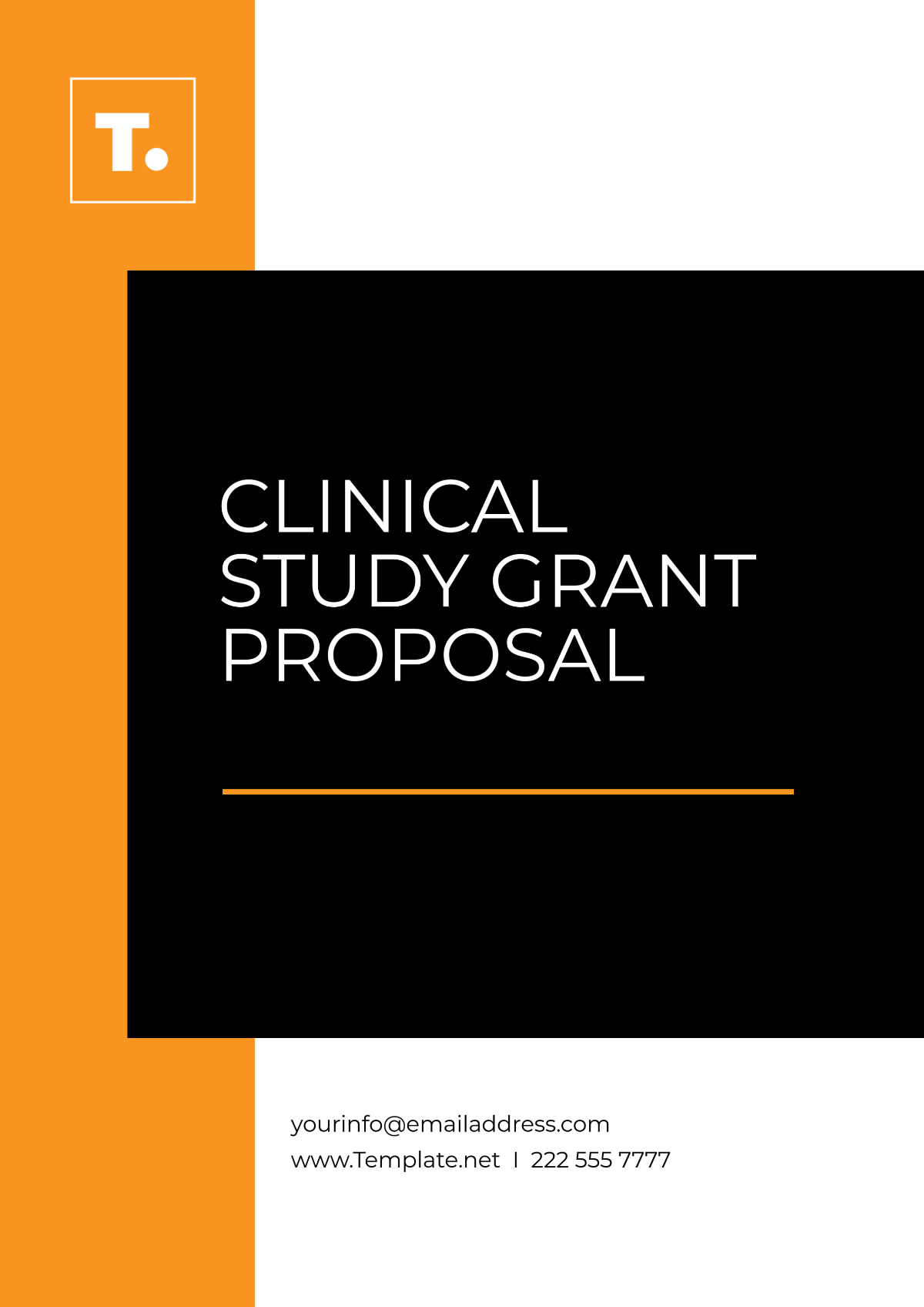 Free Clinical Study Grant Proposal Template