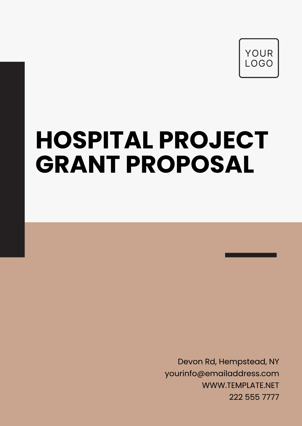 Free Hospital Project Grant Proposal Template