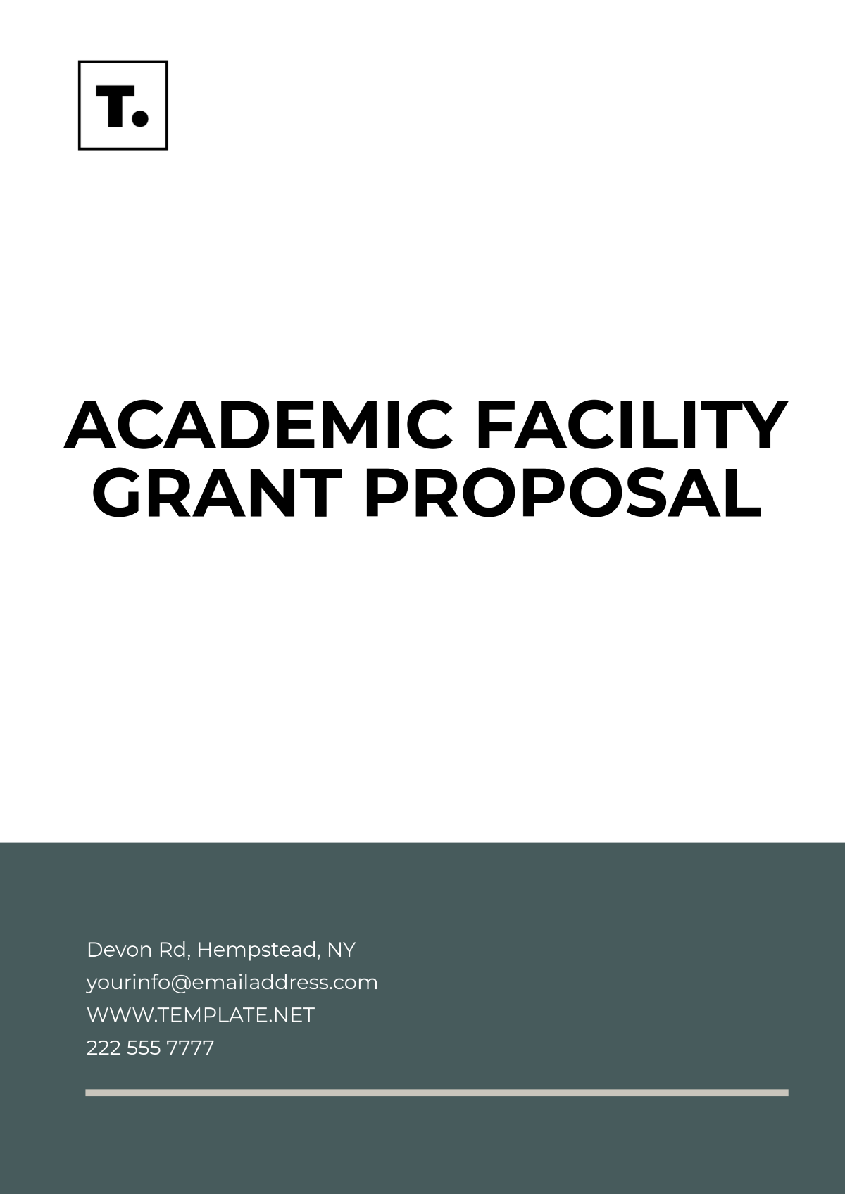 Free Academic Facility Grant Proposal Template