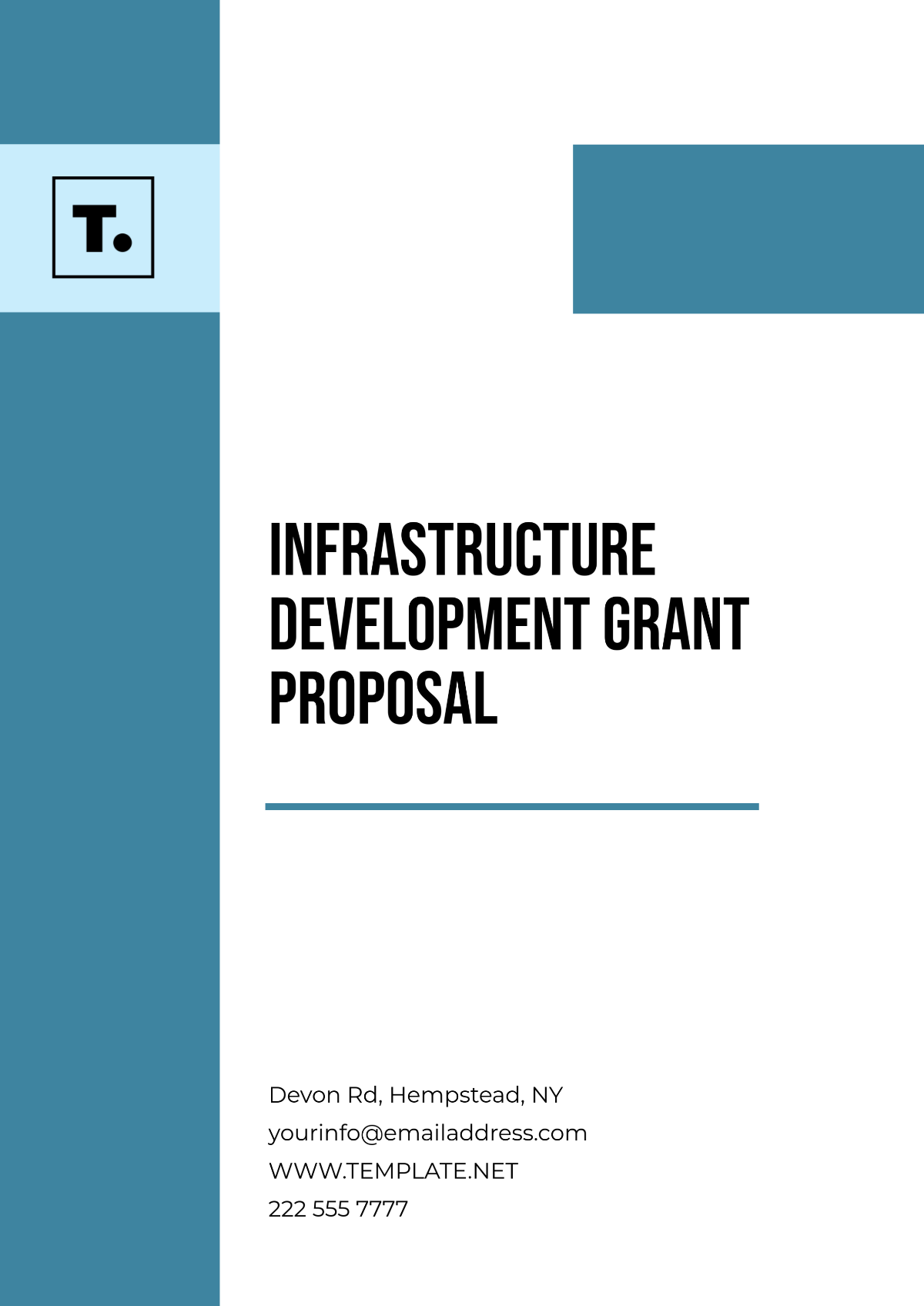 Free Infrastructure Development Grant Proposal Template