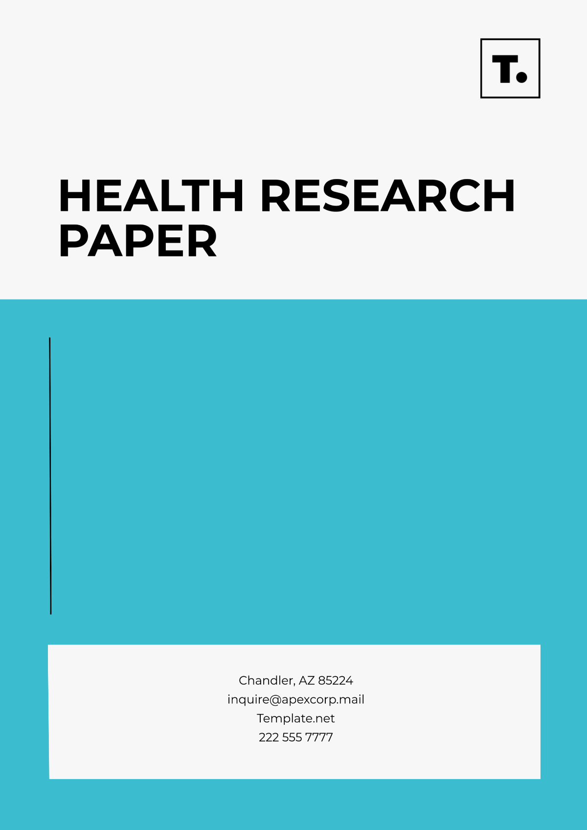 Free Healthcare Research Paper Template