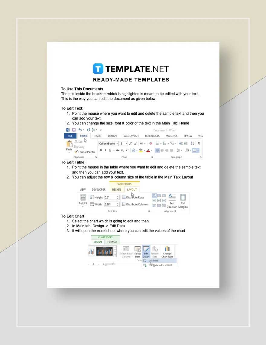 Professional Work From Home Proposal Template