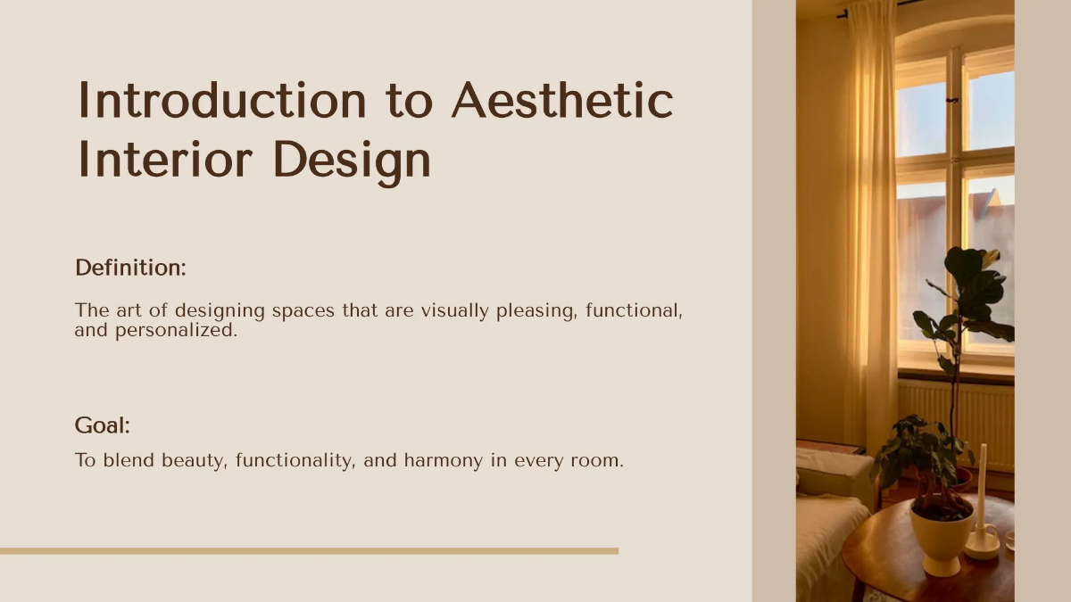 Free Aesthetic Presentation Template to Edit Online