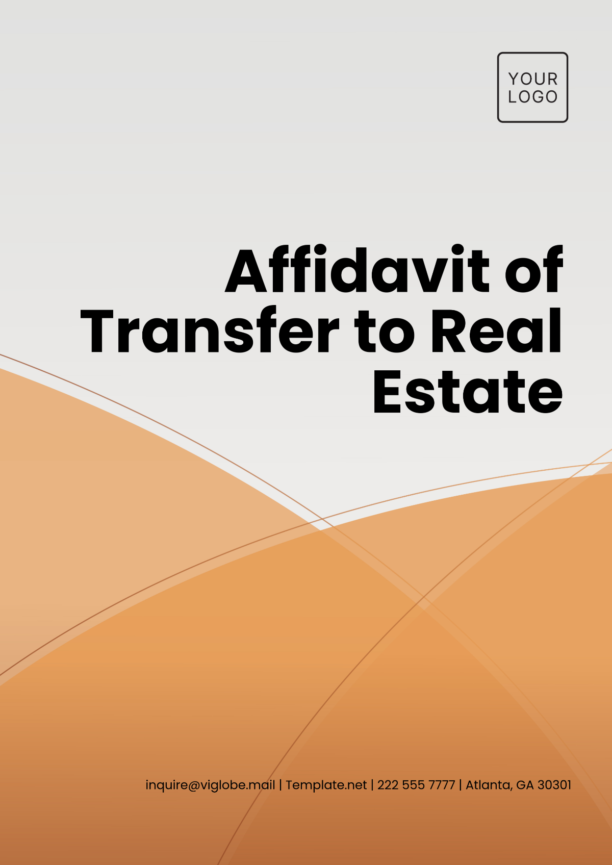 Free Affidavit of Transfer to Real Estate Template