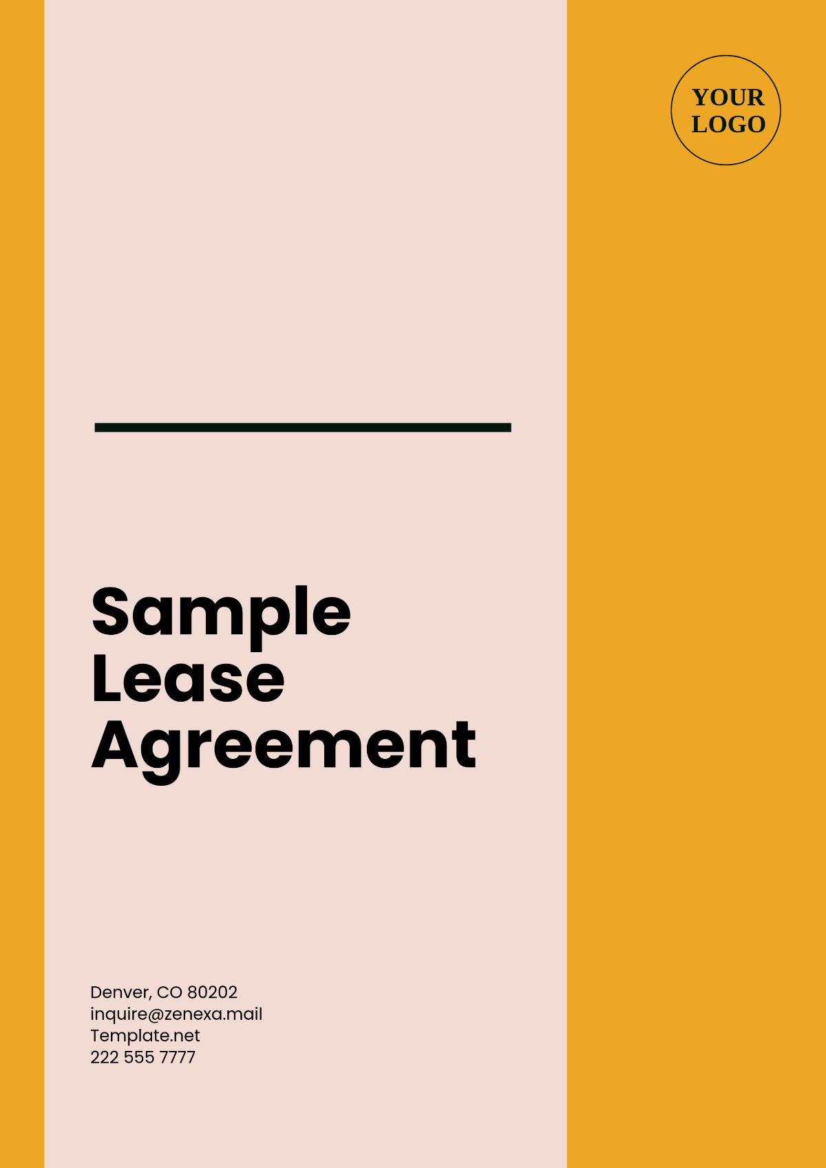 Free Sample Lease Agreement Template