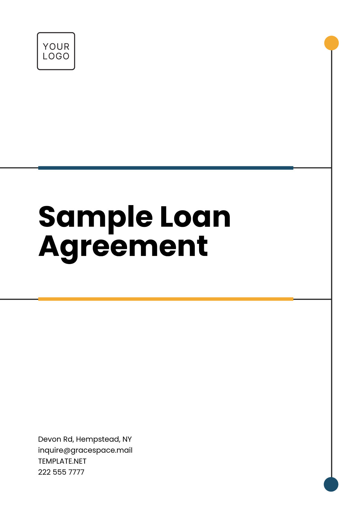 Free Sample Loan Agreement Template