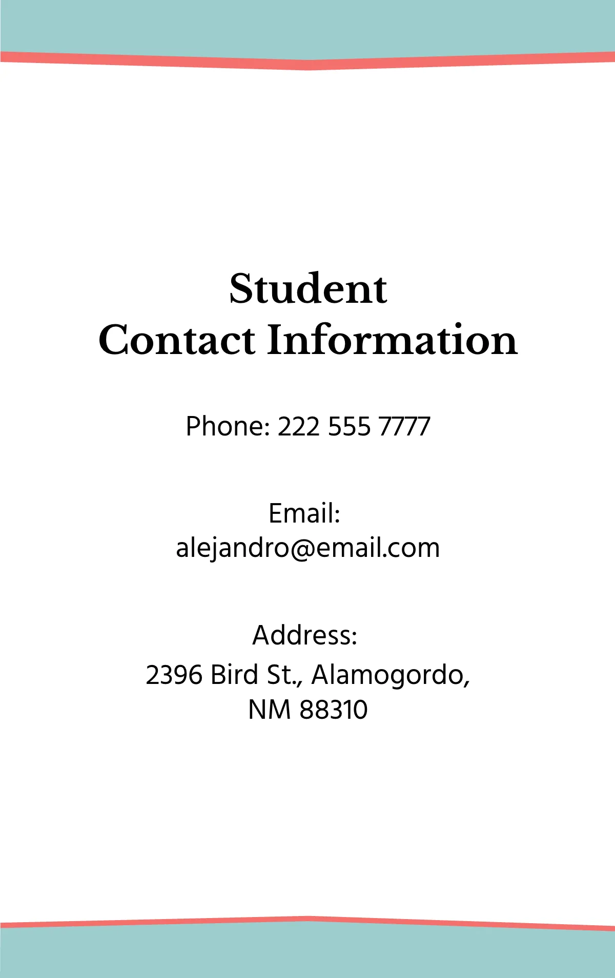 Free Modern Student ID Card Template to Edit Online