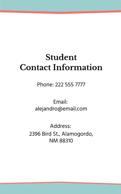 Free Modern Student ID Card Template to Edit Online