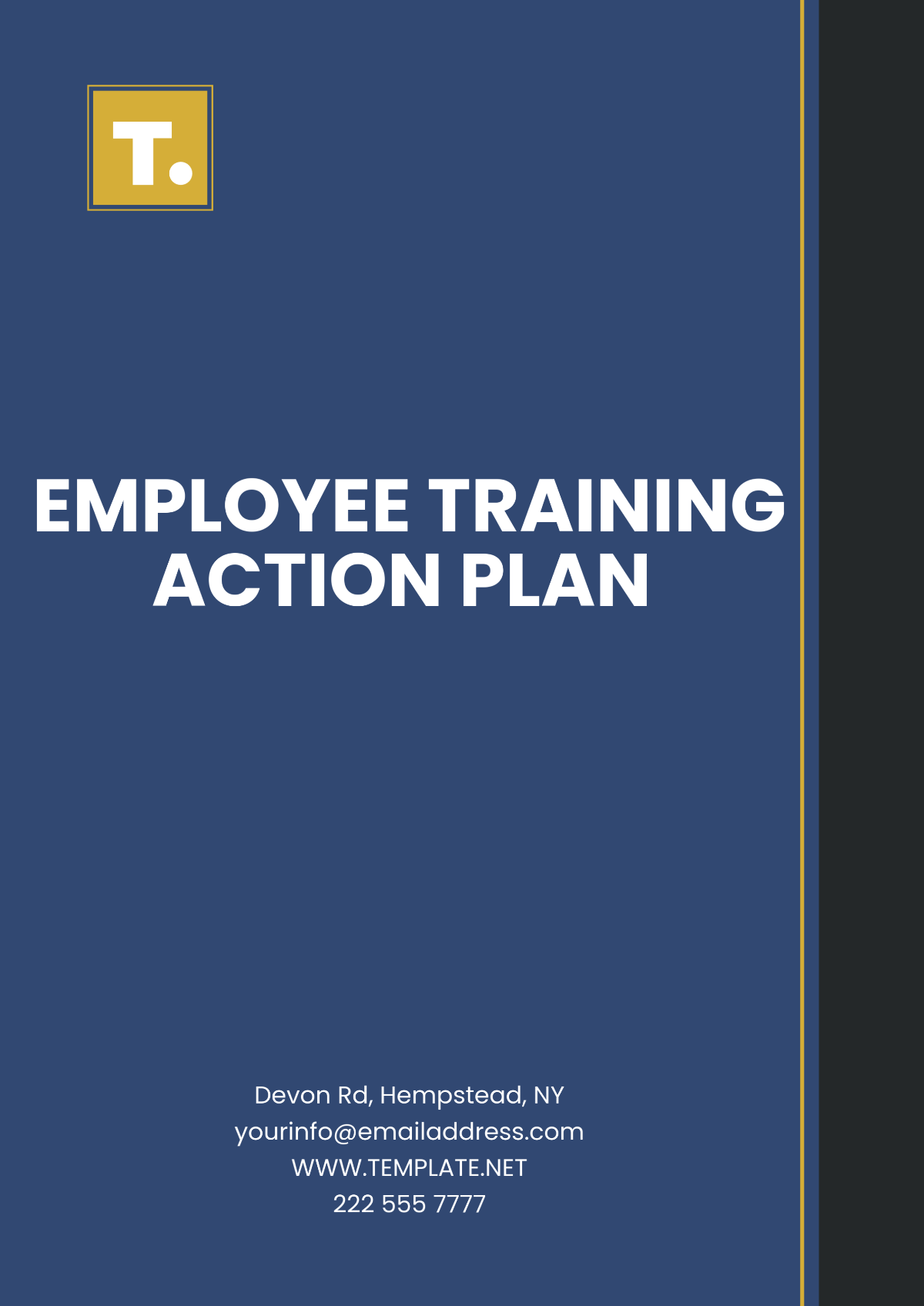 Employee Training Action Plan Template - Edit Online & Download