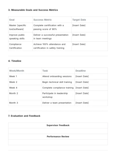 Free Employee Training Action Plan Template to Edit Online