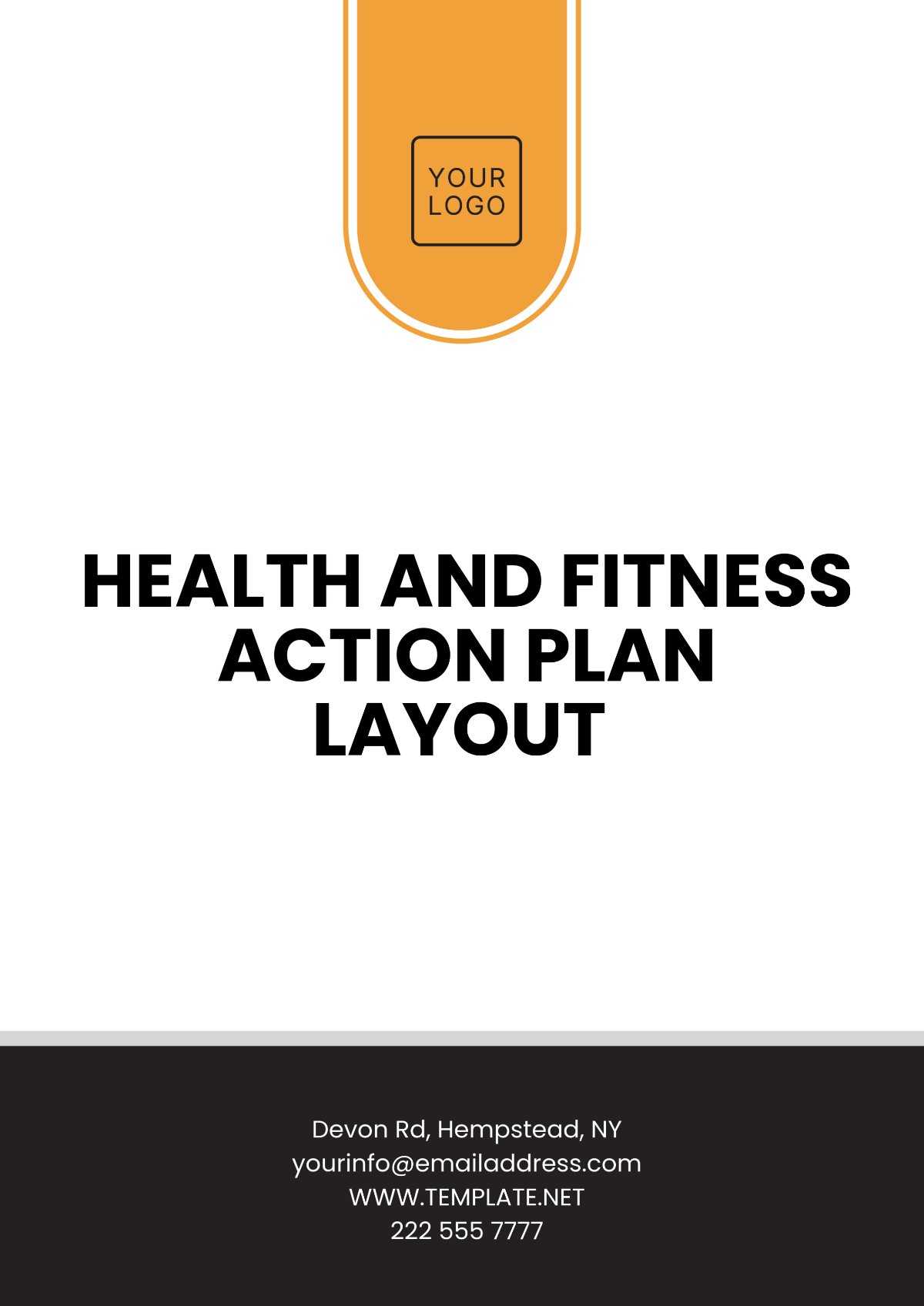 Health and Fitness Action Plan Layout Template - Edit Online & Download