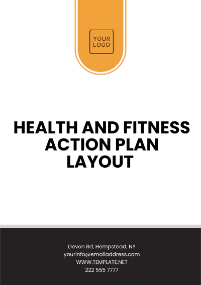 Free Health and Fitness Action Plan Layout Template to Edit Online