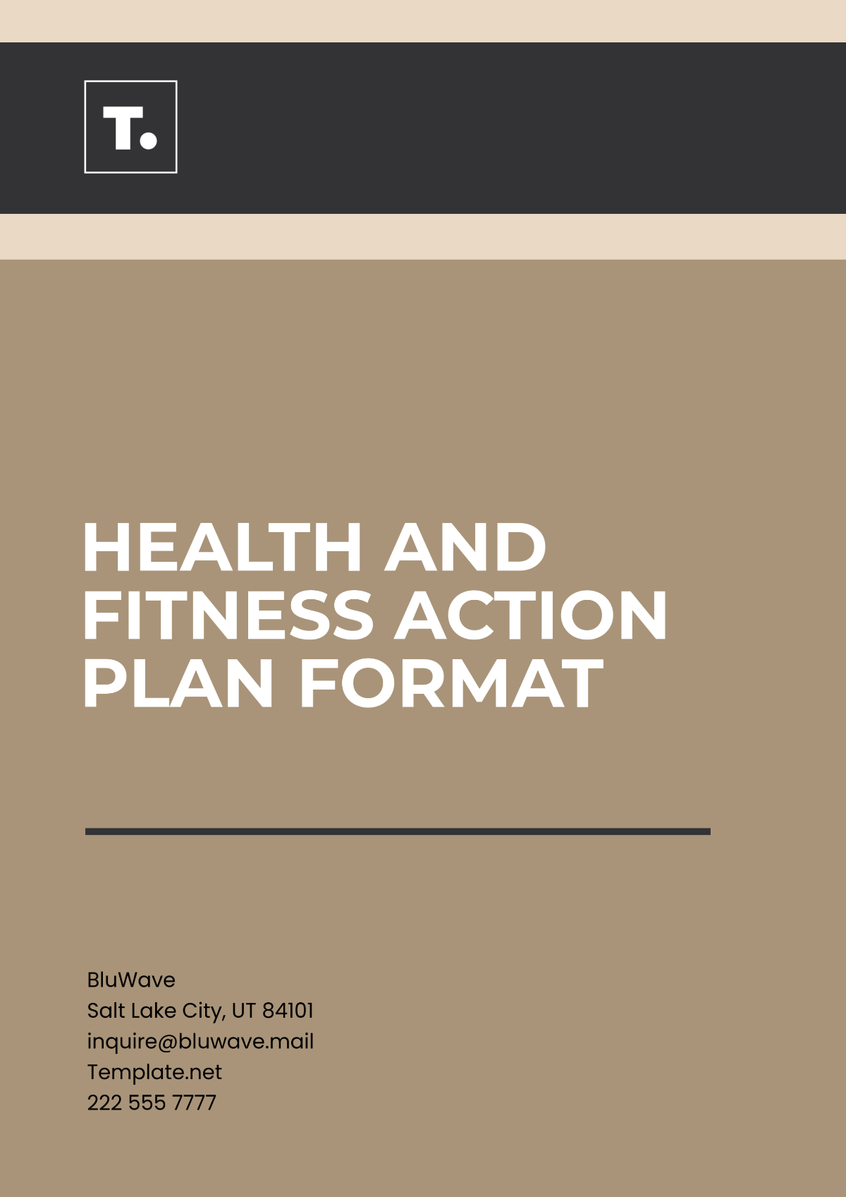 Free Health and Fitness Action Plan Format Template