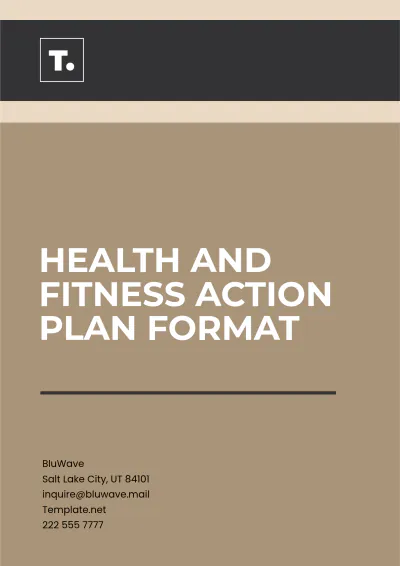 Free Health and Fitness Action Plan Format Template to Edit Online