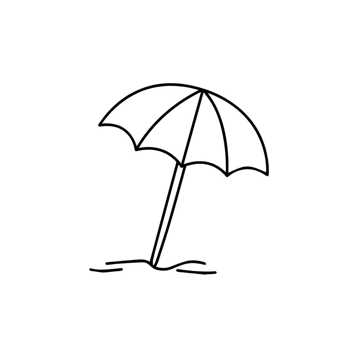 Simple Umbrella Clipart - Edit Online | Template.net