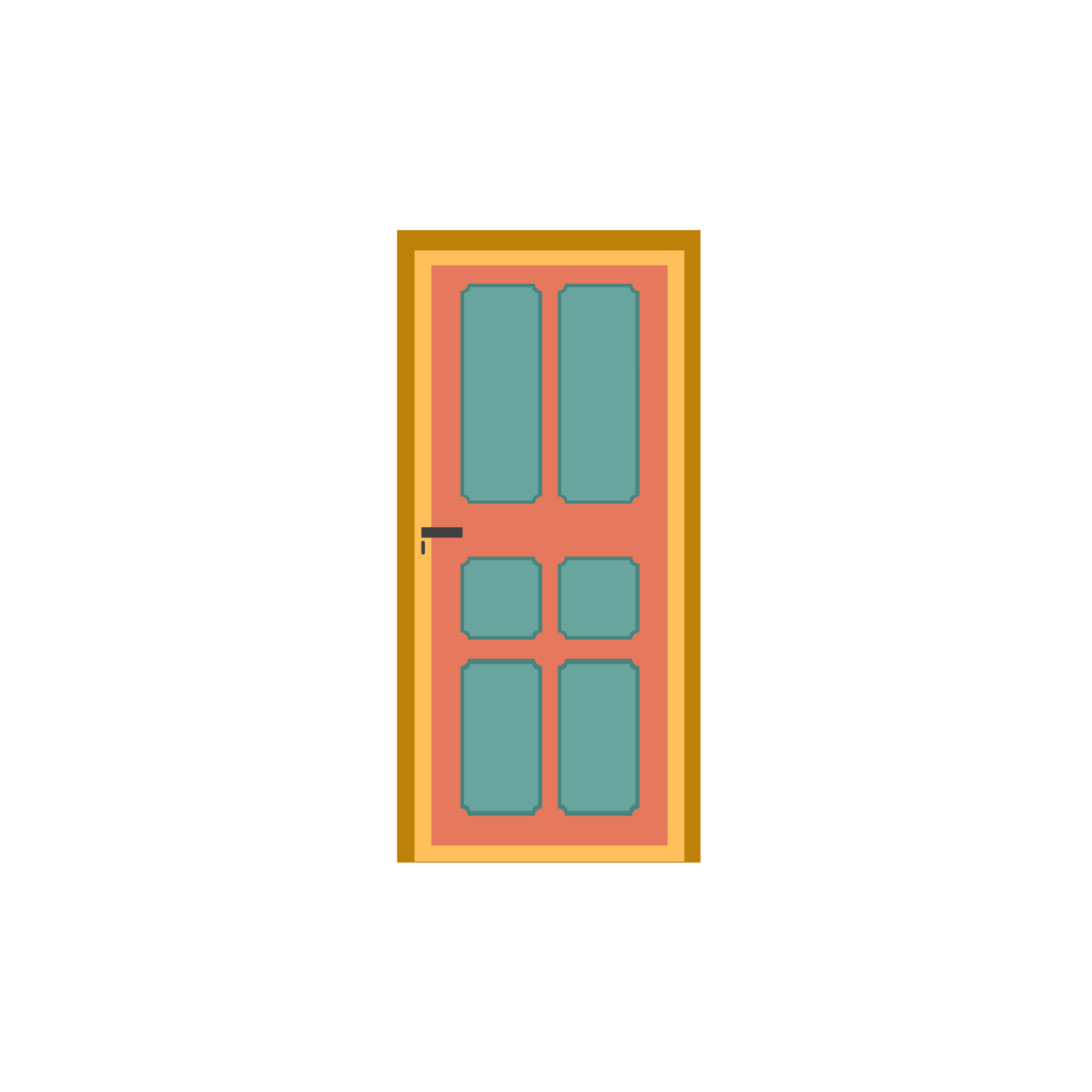 Colorful Door Clipart - Edit Online | Template.net